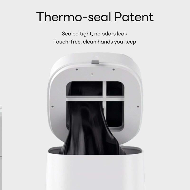 Intrelife 3.5 Gallon Self-Sealing Smart Trash Can – Automatic Refill Bin with Motion Sensor for Living Room, Bedroom, Kitchen, and Bathroom Automatic Motion Hygienic Waste Disposal Restroom Home Goods