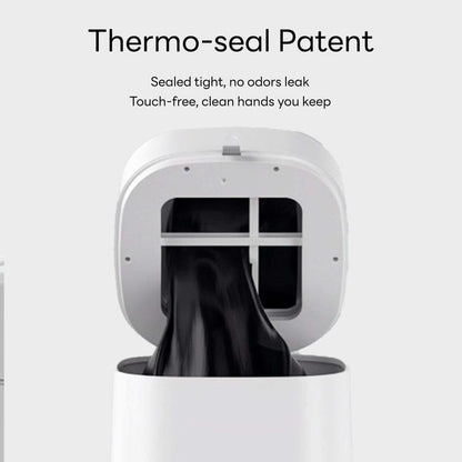 Intrelife 3.5 Gallon Self-Sealing Smart Trash Can – Automatic Refill Bin with Motion Sensor for Living Room, Bedroom, Kitchen, and Bathroom Automatic Motion Hygienic Waste Disposal Restroom Home Goods