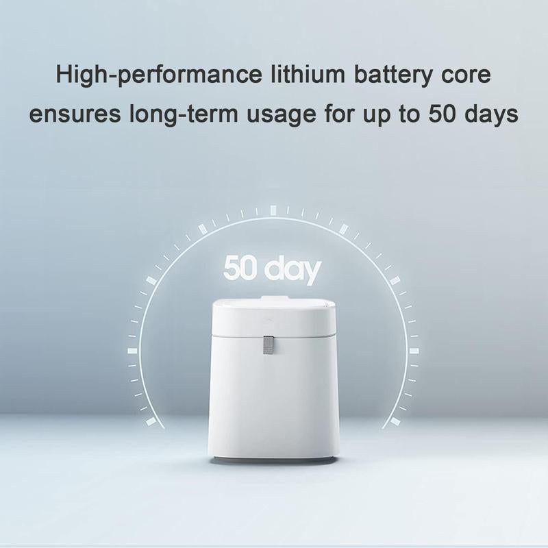 Intrelife 3.5 Gallon Self-Sealing Smart Trash Can – Automatic Refill Bin with Motion Sensor for Living Room, Bedroom, Kitchen, and Bathroom Automatic Motion Hygienic Waste Disposal Restroom Home Goods