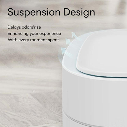 Intrelife 3.5 Gallon Self-Sealing Smart Trash Can – Automatic Refill Bin with Motion Sensor for Living Room, Bedroom, Kitchen, and Bathroom Automatic Motion Hygienic Waste Disposal Restroom Home Goods