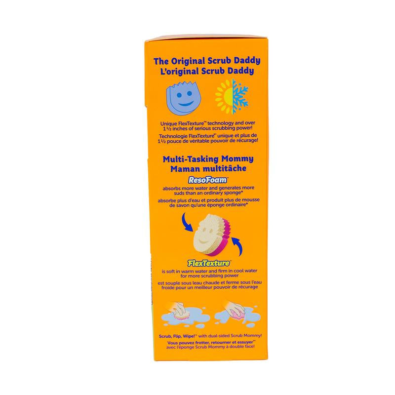 Scrub Family 8 Count Sponges and Scrubbers Box - 4 Family Shaped Scrub Daddys and 4 Family Shaped Scrub Mommys